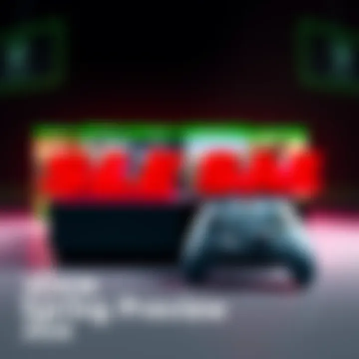 An Xbox console and controller with game covers showcasing discounts and bundle offers for the Spring Preview Sale 2026.