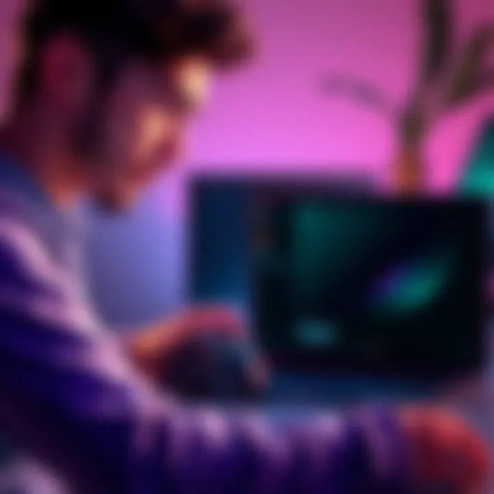 A gamer looking at their Xbox Series X and Steam laptop, considering save transfer options.