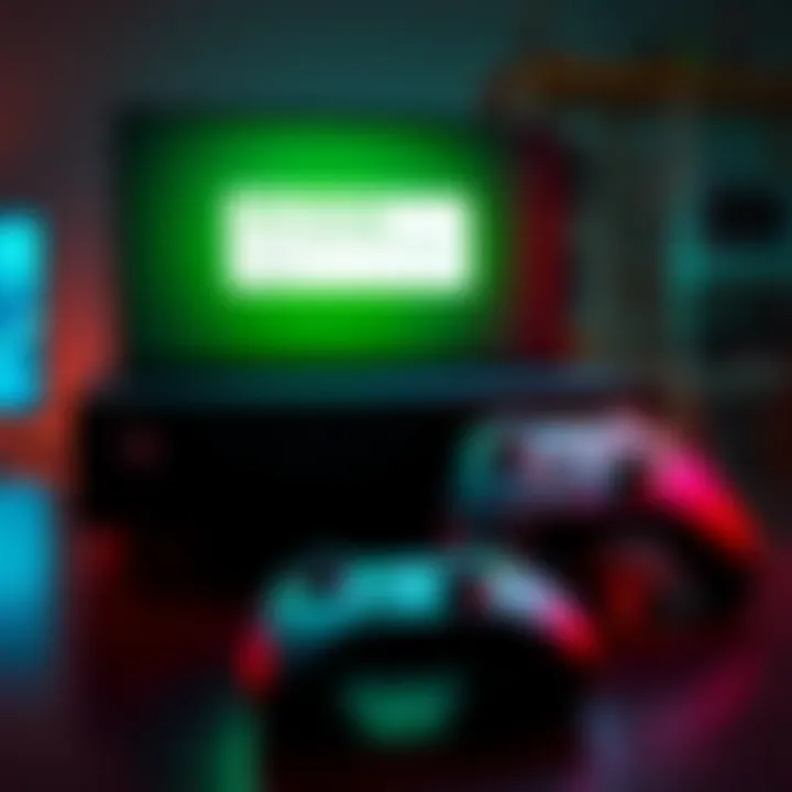 An Xbox console displaying a low storage warning on the screen with a game controller beside it