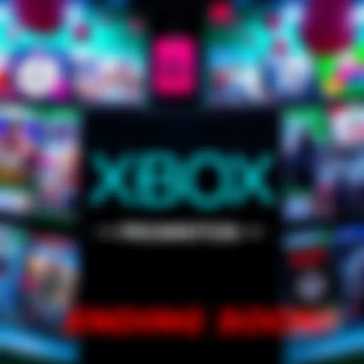 Xbox Store Sale Promotion Colorful banner showcasing Xbox games on sale with discount tags