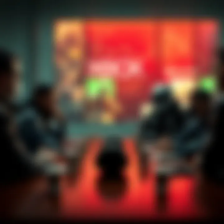 Representatives from Xbox studios Compulsion, Ninja Theory, and Double Fine in a meeting discussing their futures and potential spin-offs.