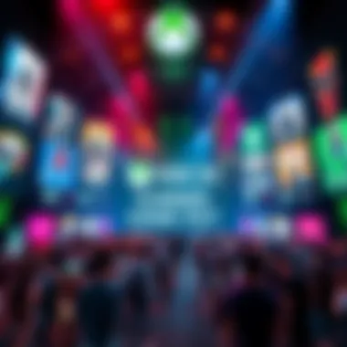 Xbox showcases multiple game logos and visuals at Summer Game Fest 2026, highlighting new game announcements and updates.