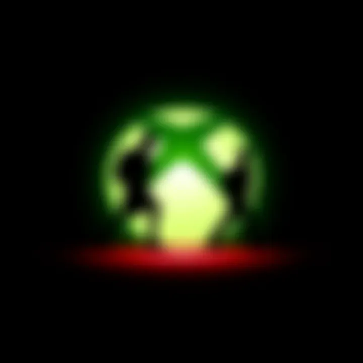 A graphic showing silhouettes of people leaving an Xbox logo, representing talent loss at the company.