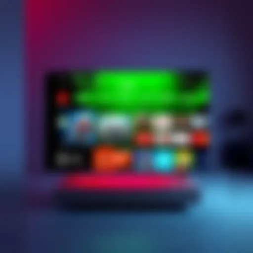 A TCL Smart TV displaying the XBOX app interface, showcasing various game options for users to choose from.