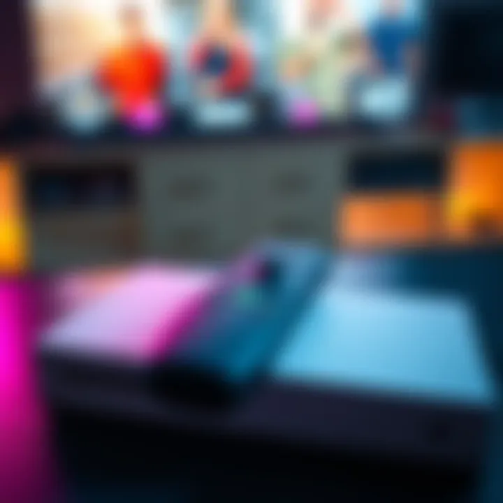 Xbox with TV Remote An Xbox console with a TV remote on a table, showing the new CEC feature for TV navigation.