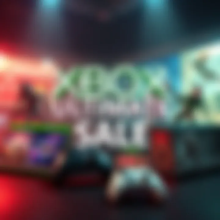 Promotional graphic showing various game titles with discounts for the Xbox Ultimate Game Sale 2026