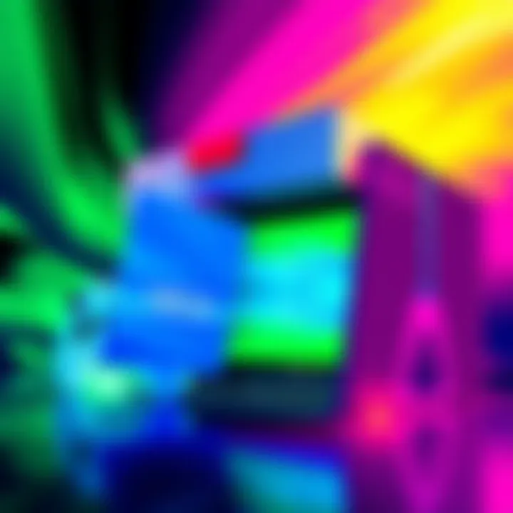 Illustration showing Xbox console merging with Windows interface, symbolizing the blend of gaming and computing.