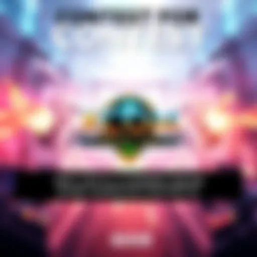 A vibrant graphic showing a giveaway contest for XCOM: Chimera Squad, featuring the game's logo and a call to action to share Gamescom moments.