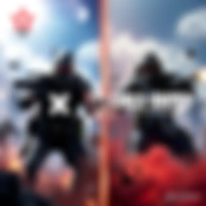 A visual comparison of Xdefiant and Call of Duty gameplay with characters in action, highlighting their unique styles.
