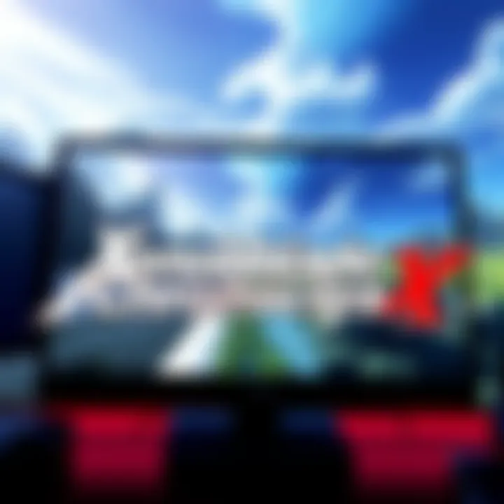 Xenoblade Chronicles X logo with a computer screen background showing gameplay