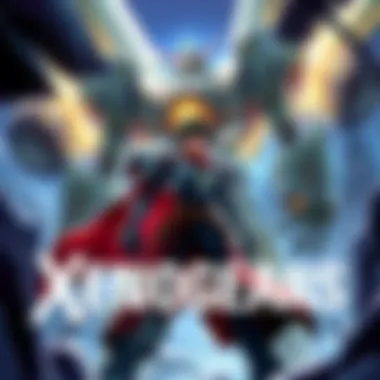 Cover art of the classic JRPG Xenogears featuring its main character in a dramatic pose with a giant mech in the background.