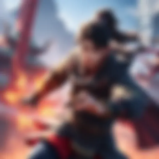 Xing Tian displaying his intelligence abilities in a game setting, showcasing his character design and skills