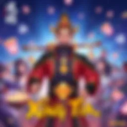 Xing Tian Character Reveal A vibrant illustration of Xing Tian with fan-favorite characters around him, showcasing excitement and discussion among players.