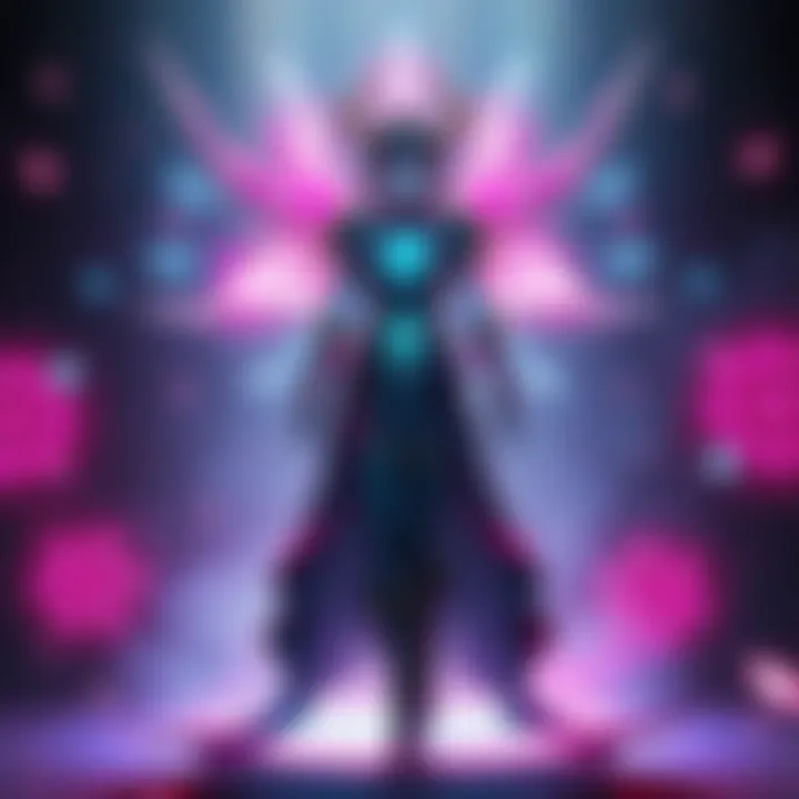 Xivu Arath stands confidently, surrounded by glowing symbols, hinting at her significant role in the Fate Saga.