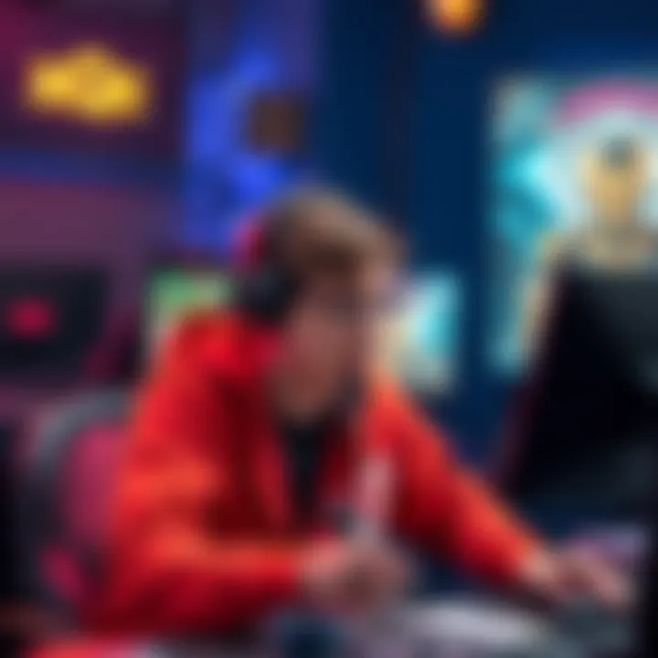 xQc speaking passionately in front of his streaming setup while supporting BurntPeanut against allegations of botting