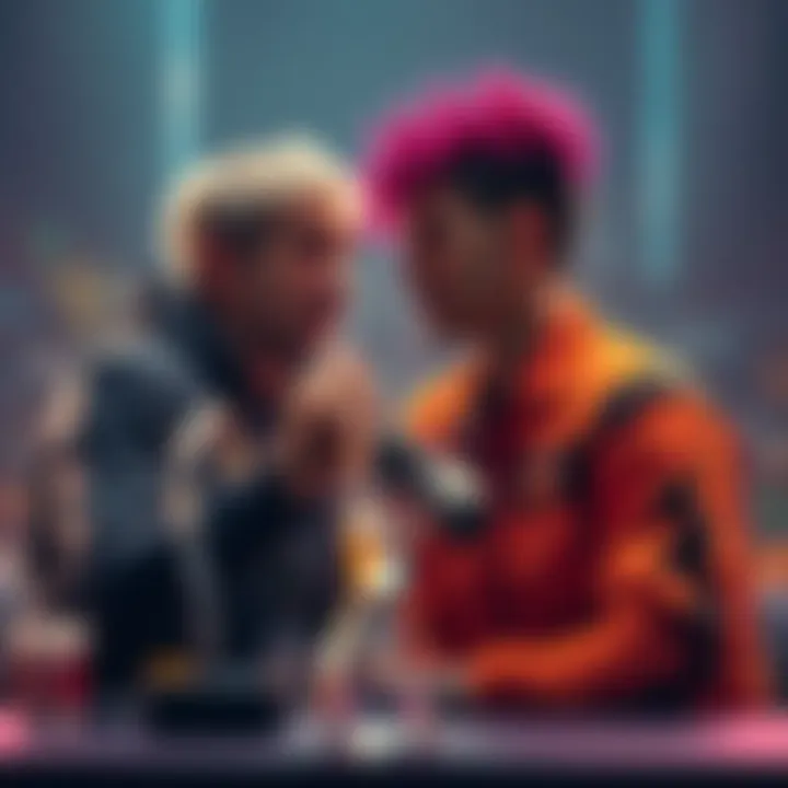 Xqc and Jynxzi in a heated discussion about coaching during a competitive challenge