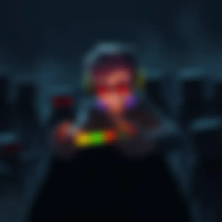 xQc plays Minecraft in a spooky setting surrounded by dark shadows and eerie creatures