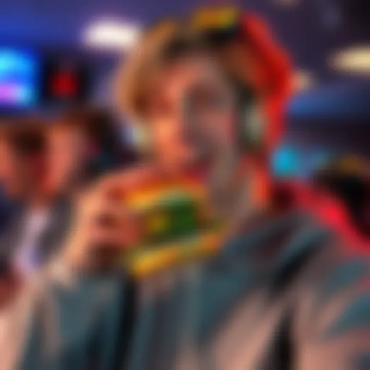 Popular streamer XQC laughing at the Saturn Burger meme with a quirky expression