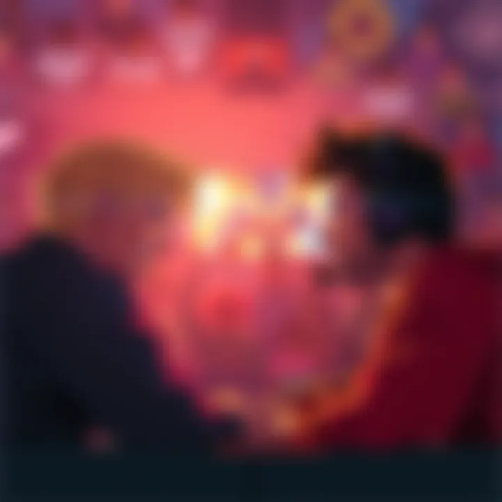 Xqc and Rubius Streaming Rivalry Xqc and Rubius face off during a live streaming session, surrounded by chat reactions from their fans.