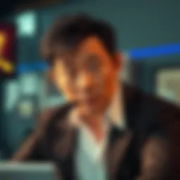 Director of Yakuza/Like a Dragon speaking about casting decisions with a serious expression in a studio setting