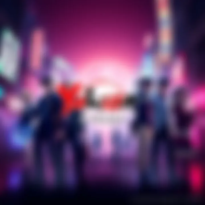 Graphic showing a promotional image for the final game in the Yakuza Kiwami series with characters and logo.