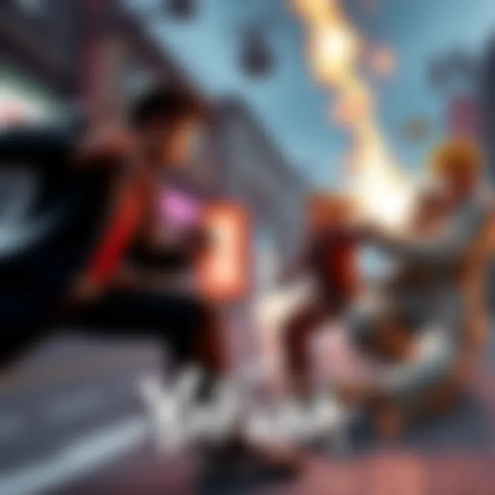 A scene from Yakuza: Like a Dragon showcasing its unique turn-based combat featuring characters engaging in a humorous battle.