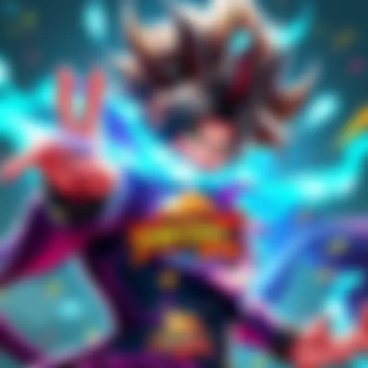 Yami Yugi character mod displayed in battle action in DRAGON BALL FighterZ with vibrant graphics