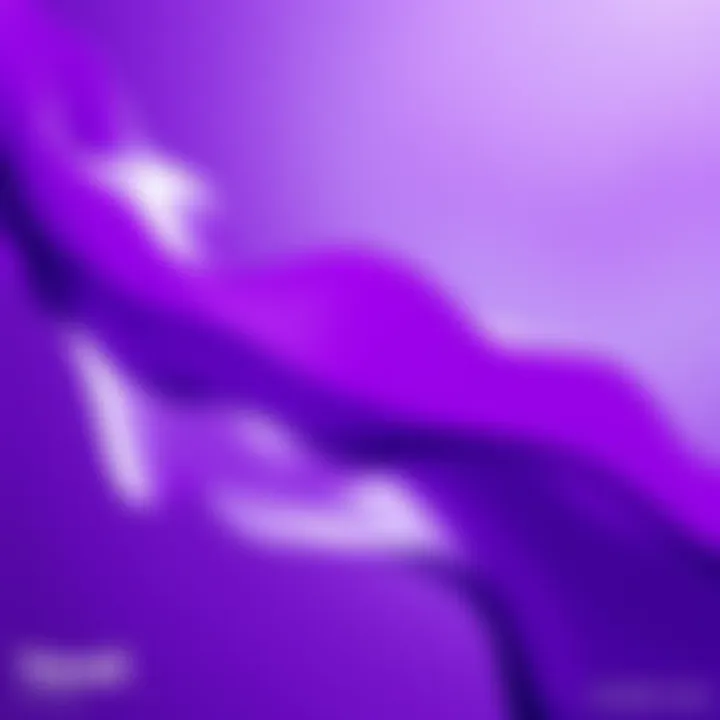 Color palette featuring purple, black, and white representing Yareli's themes