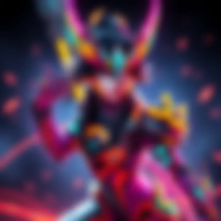 Yareli Prime character showcasing vibrant colors and unique design in action