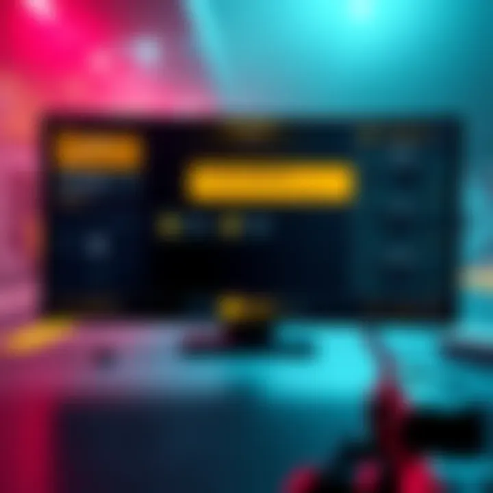 Screen showing a yellow notification alert for weapon updates in a game interface
