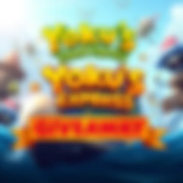 A colorful graphic showing the game Yoku's Island Express with a giveaway announcement