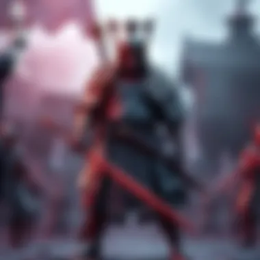 A warrior from Yotei standing ready for battle, showcasing familiar combat style and visuals reminiscent of Tsushima