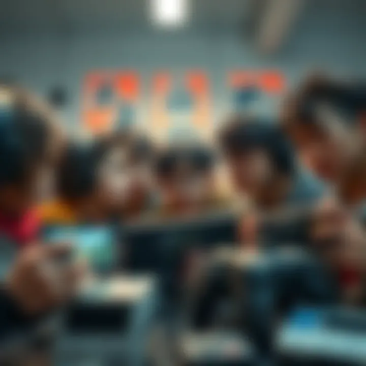 A group of young gamers in Japan looking at vintage gaming consoles with expressions of confusion, showcasing their disconnect with classic games.
