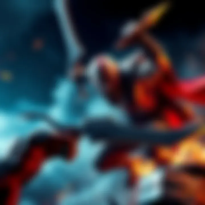 Young Kratos fights a fierce enemy, showcasing his strength and determination in a dramatic scene.