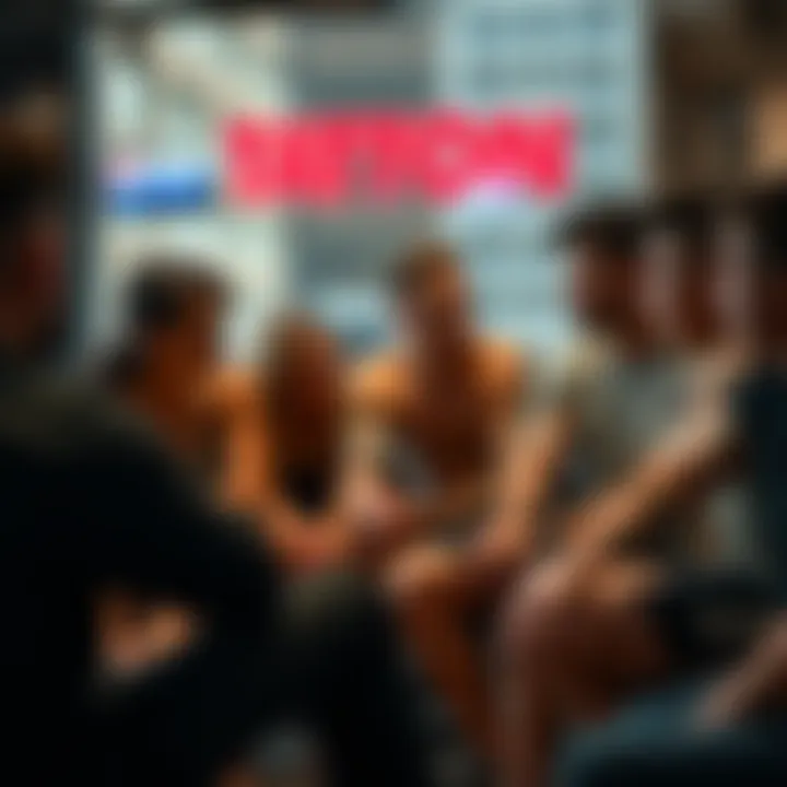 A group of young adults sitting together, talking about tattoos and sharing their thoughts on getting inked, with some displaying visible tattoos while others show their bare skin.