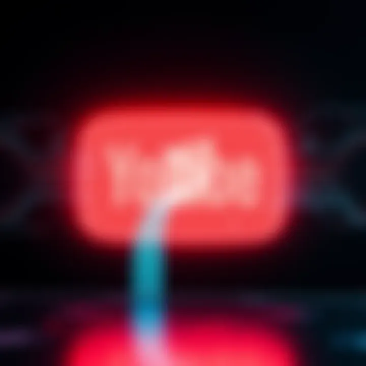 YouTube logo combined with a digital AI upscaling graphic, representing the new video feature.