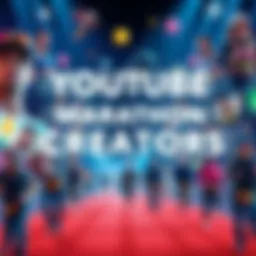 Collage of YouTube content creators focused on marathon gaming, showcasing lore, guides, and discussions