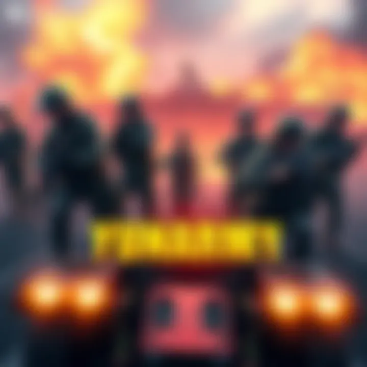 Cover illustration of Yunarmy, a video game showing Russian military operations in Ukraine, depicting soldiers and military vehicles.