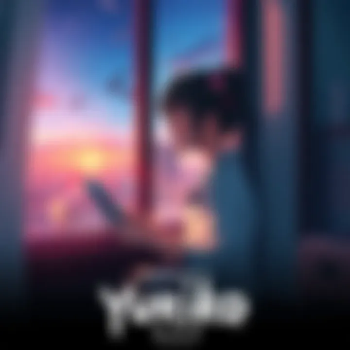 A character named Yuriko sits by a window, looking pensive while holding a photograph of her family, symbolizing themes of love and loss.
