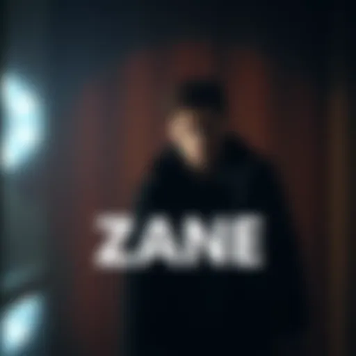 Zane in a Repetitive Scene Zane acting out a scene repeatedly, looking confused as he interacts with a shadowy figure resembling Wake, set against a blurred background of dark tones.