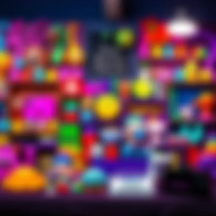 A colorful collection of the Zany Brainy Glowie set showcasing various creative items, perfect for fans and collectors.