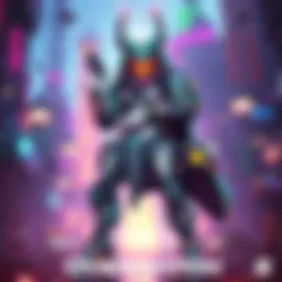 A new character named Zar, equipped with futuristic gear, standing in a dynamic pose ready for battle in a colorful Overwatch 2 environment.