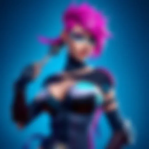 Zarya character showcasing her new era skin in a dynamic pose with vibrant colors