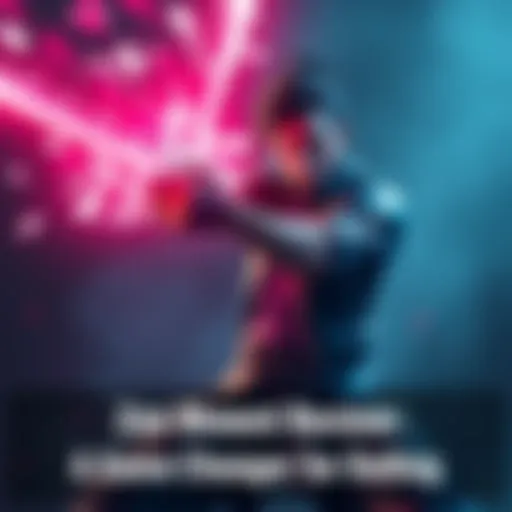 A character using the Zen Moment weapon in a duel, showcasing its effectiveness and sleek design.