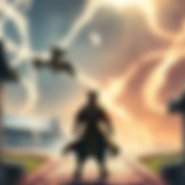 Zen, a character in the game, stands at a crossroads looking at new support characters with healing and mobility abilities, showing a sense of competition.