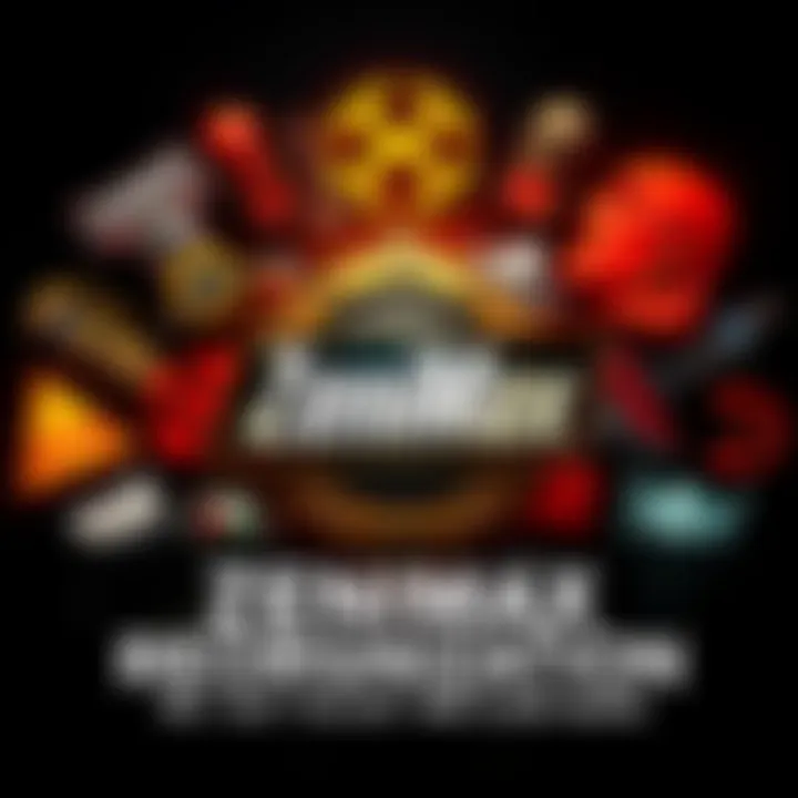 ZeniMax logo surrounded by icons of Fallout, Elder Scrolls, Wolfenstein, Doom, and Quake games