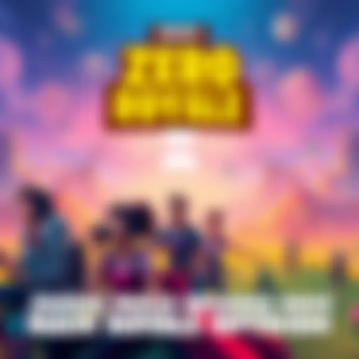 Casual gamers enjoying Zero Build mode in a vibrant gaming landscape