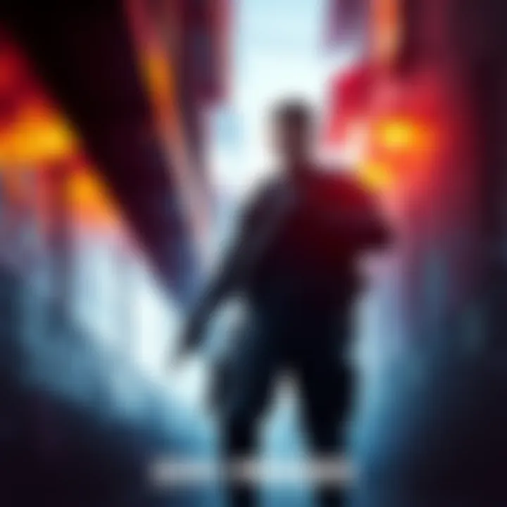 A main character from ZERO PARADES, dressed in tactical gear, standing in a dark alley with intense expression, ready for action.