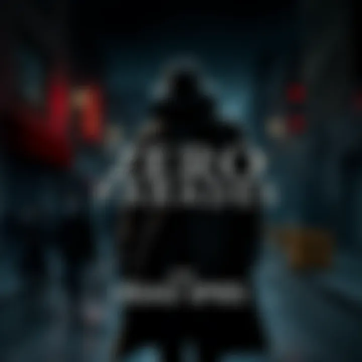 Zero Parades Movie Poster The poster for Zero Parades: For Dead Spies featuring a shadowy figure in a trench coat, symbolizing espionage and betrayal, against a dark urban backdrop.