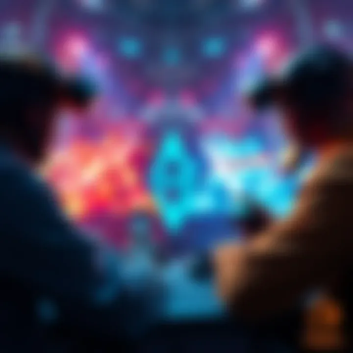 Two gamers engaged in an intense Zerobuild match, showcasing their skills and strategy on-screen.